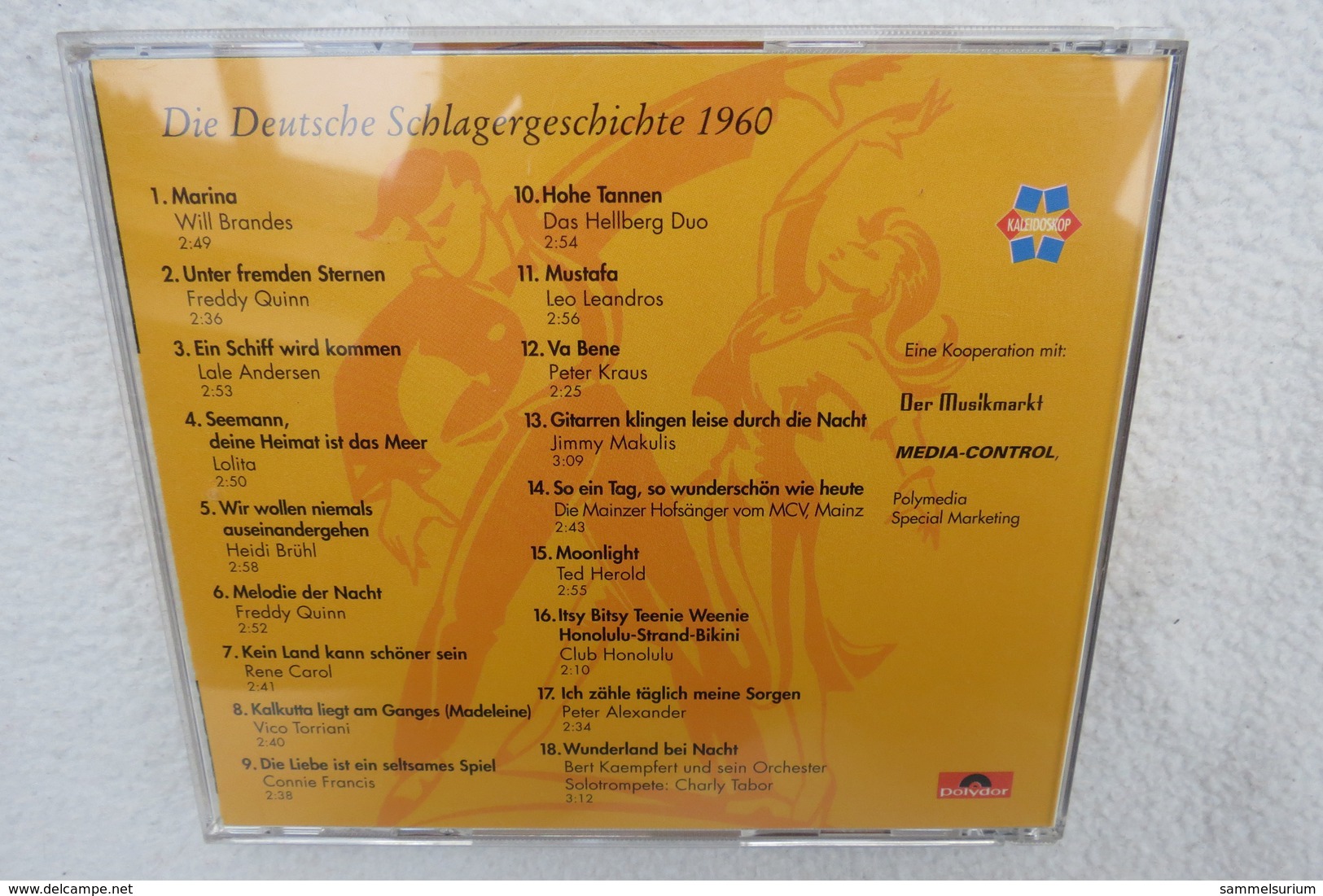 CD "Die Deutsche Schlagergeschichte 1960" Authentische Tondokumentation Erfolgreicher Dtsch. Titel Im Original 1959-1989 - Autres - Musique Allemande