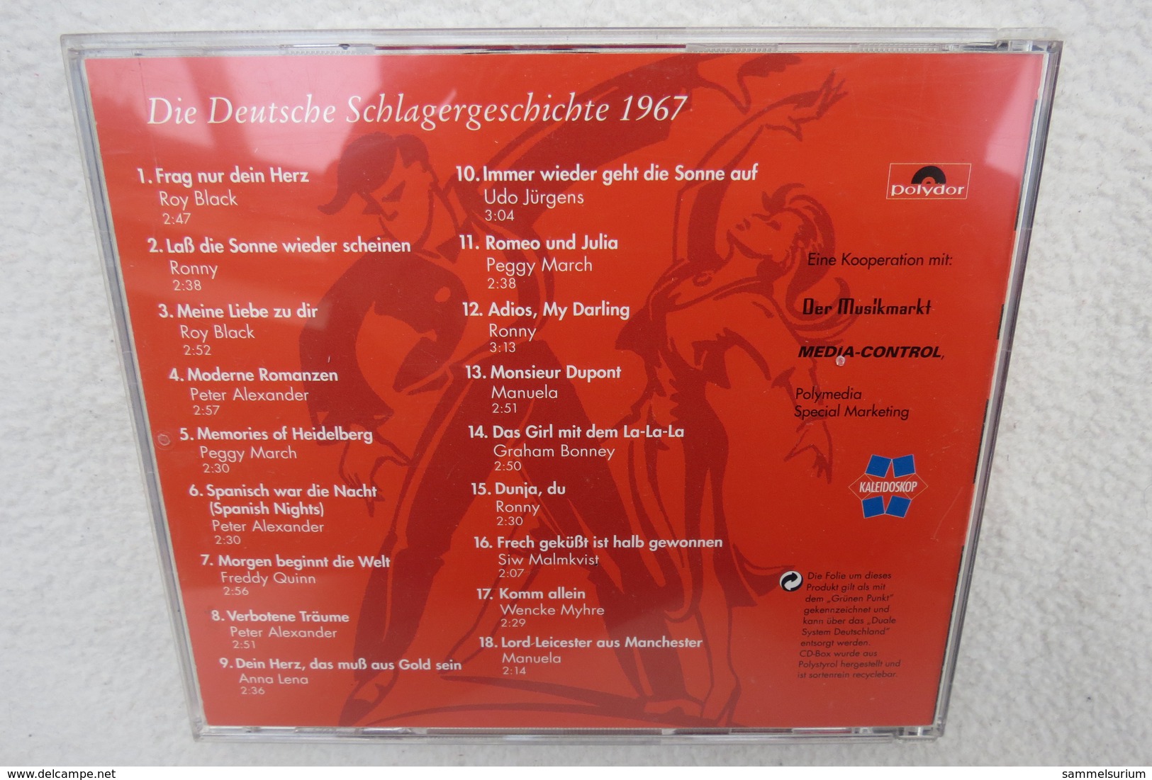 CD "Die Deutsche Schlagergeschichte 1967" Authentische Tondokumentation Erfolgreicher Dtsch. Titel Im Original 1959-1988 - Sonstige - Deutsche Musik