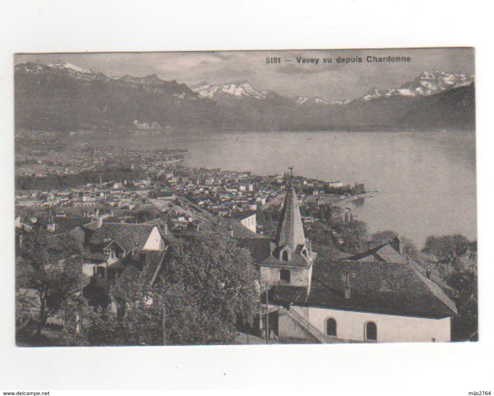 VEVEY   VUE DEPUIS  CHARDONNE - Chardonne