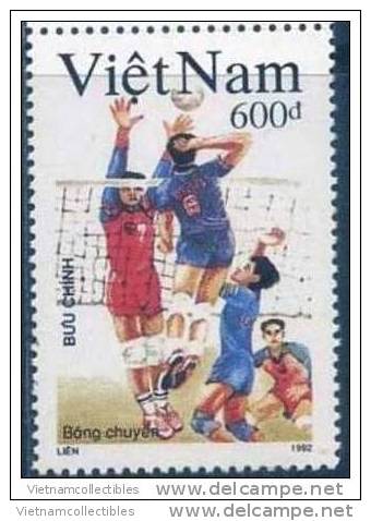 Vietnam Viet Nam MNH Perf Stamp 1992 : Summer Olympic Games Barcelona / Volleyball (Ms639) - Volleybal