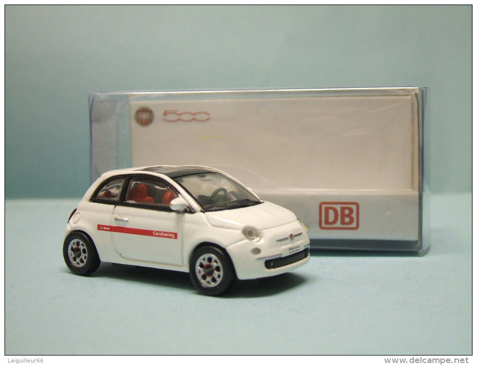Norev - FIAT 500 DB Carsharing Blanche Voiture 770038 Neuf NBO HO 1/87 - Véhicules Routiers