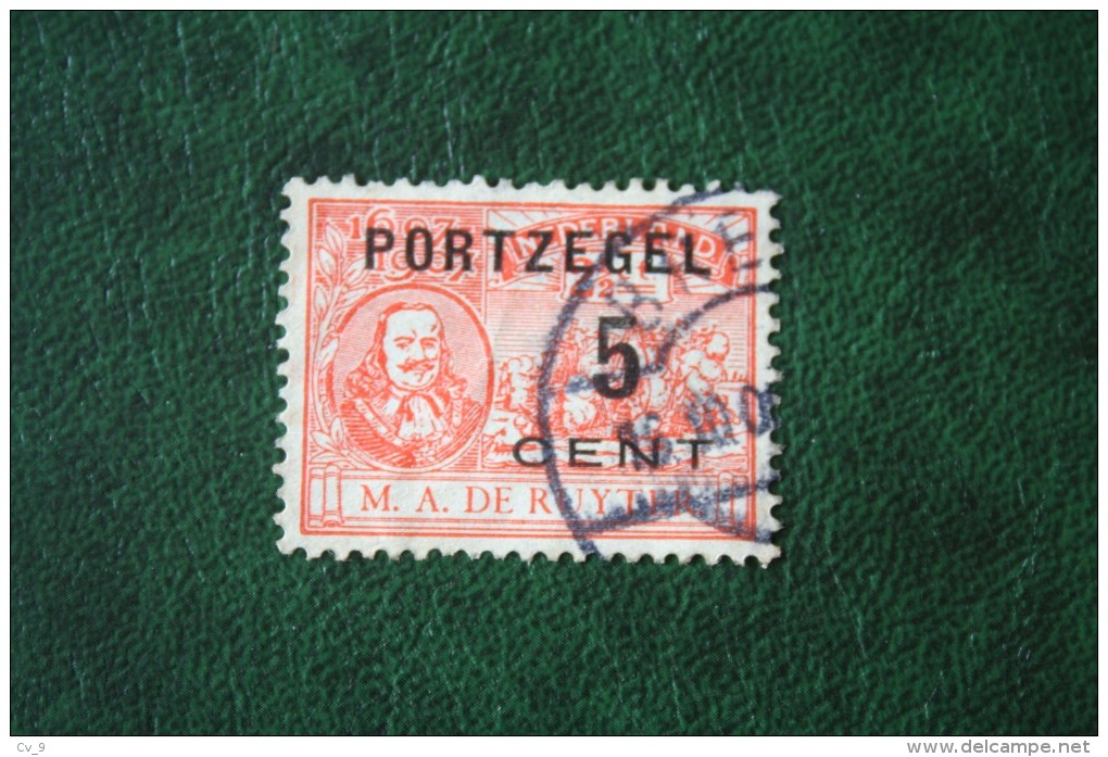 5 Cent Ruyter NVPH PORT 35 P35 1907 Postage Due Stamp Timbre-taxe Portmarke Selloe De Correos Gestempeld Used NEDERLAND - Impuestos