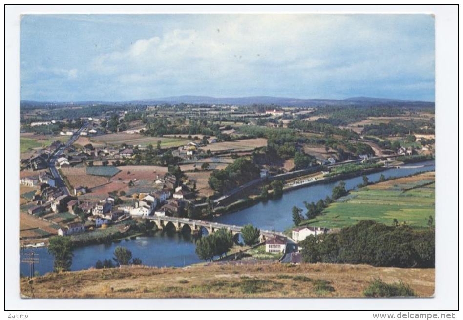 ESPAGNE - LUGO--PONT VUE AERIENNE - RECTO/VERSO-C68 - Lugo