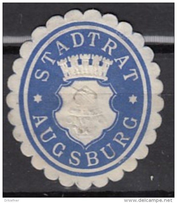 Siegelmarke Vignette Oblate: Augsburg, Stadtrat - Stempel & Siegel