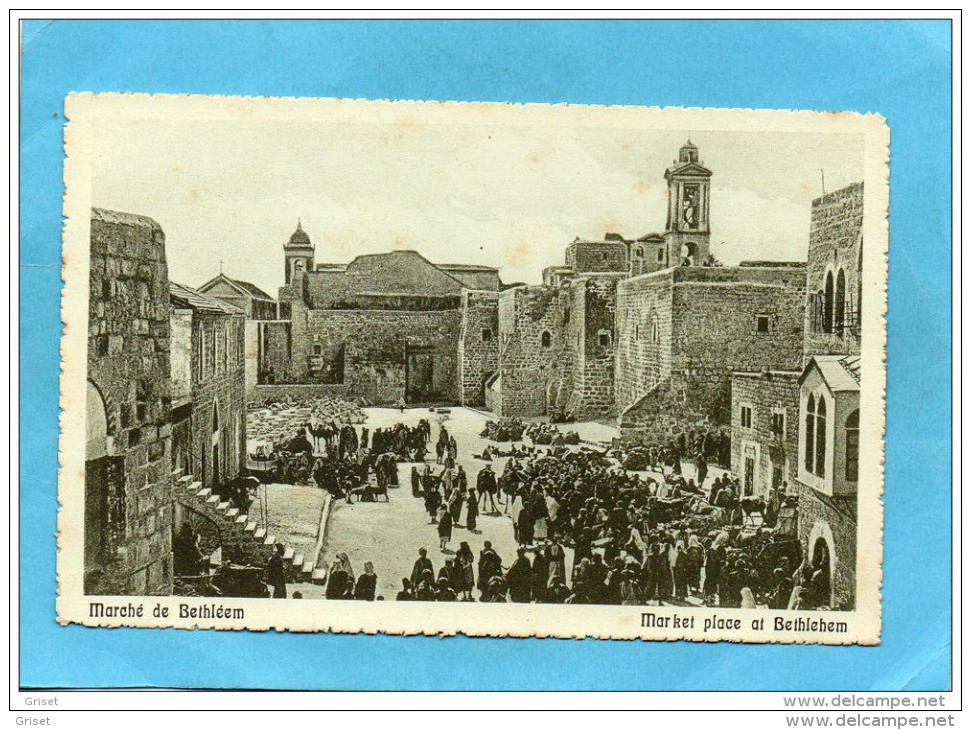 PALESTINE -judaica-BETHLEEM-Le Marché Animé-années 1910-20-édition Cairo Postcard - Palestine