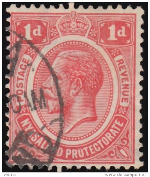 NYASALAND - Scott #26 King George V (*) / Used Stamp - Nyasaland (1907-1953)