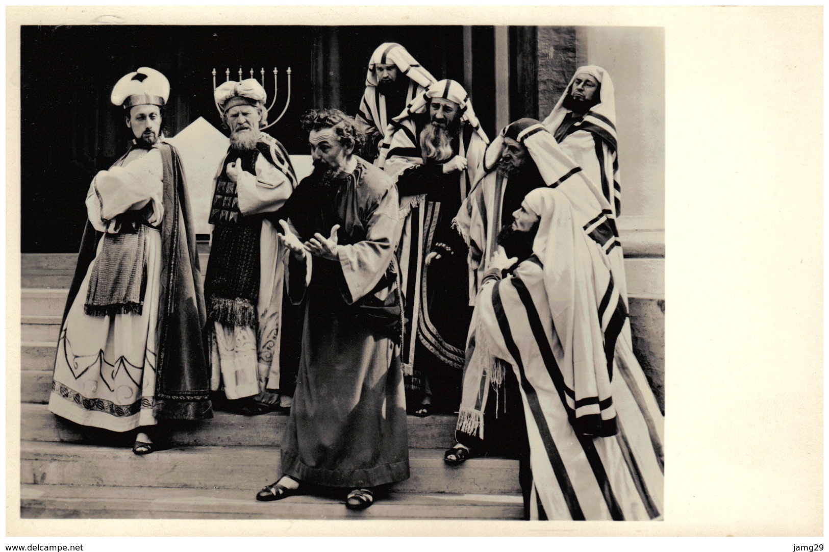 Nederland/Holland, Tegelen, Passiespelen, Judas Voor Het Sanhedrin, Fotokaart, Ca. 1960 - Tegelen