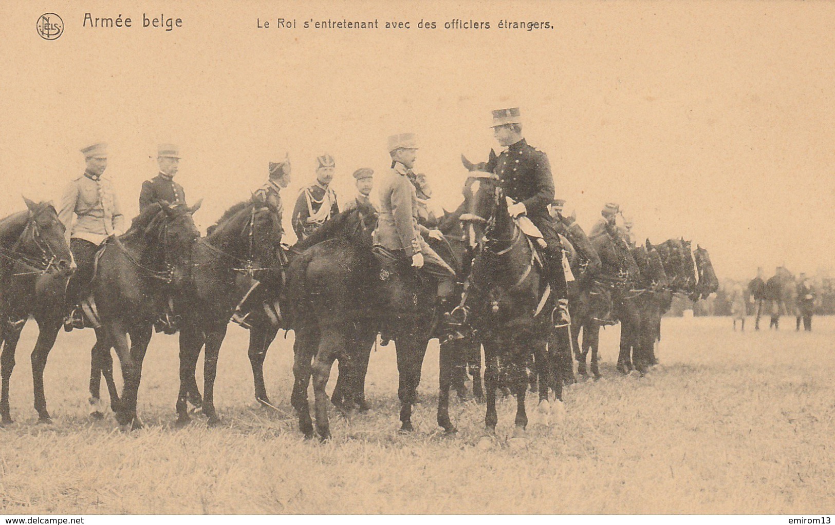 Temploux Le Roi S'entretenant Avec Des Officiers étrangers Armée Belge 1913 Fin Des Man&oelig;uvres - Namur