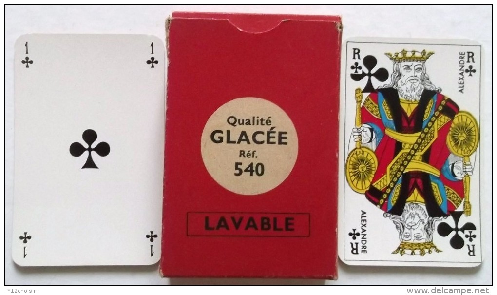 ANCIEN JEU DE 53 CARTES WILLEB . QUALITE GLACEE REF. 540 LAVABLE - Autres & Non Classés