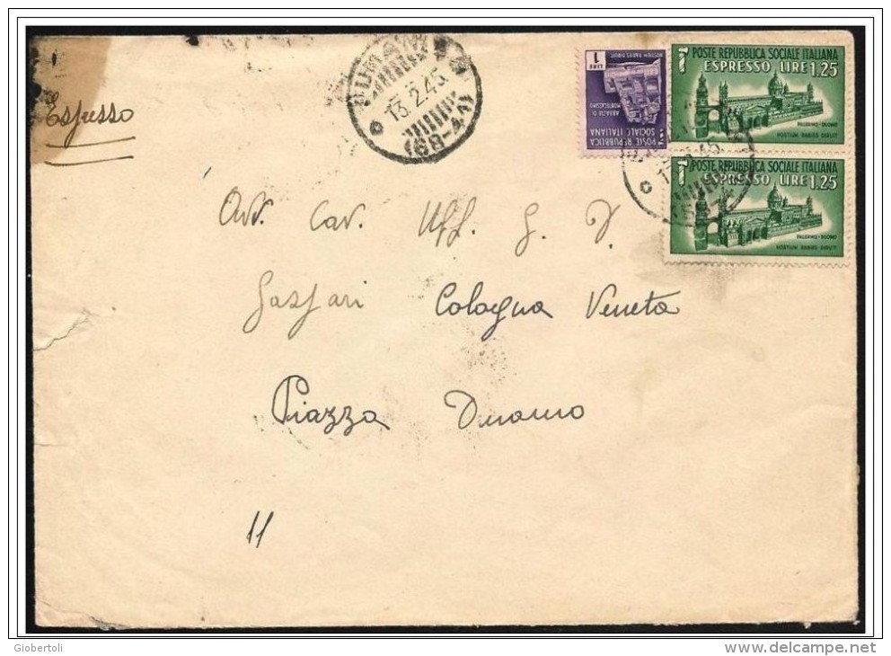 Italia/Italy/Italie: Lettera Per Espresso, Special Delivery Letter, Lettre Par Livraison Express - Exprespost