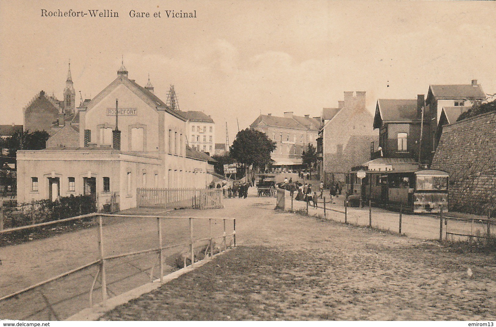 Rochefort WELLIN La Gare Du Train Et Vicinal TRAM - Rochefort