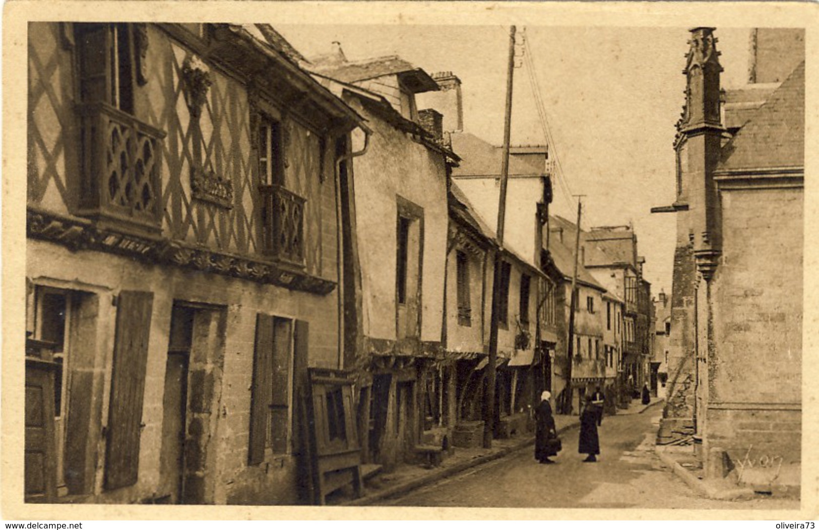 BRETAGNE, JOSSELIN, Vielle Rue, 2 Scans - Bretagne