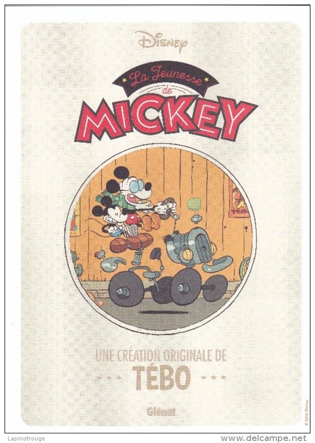 Ex-libris TEBO La Jeunesse De Mickey Glénat 2016 - Ilustradores S - V