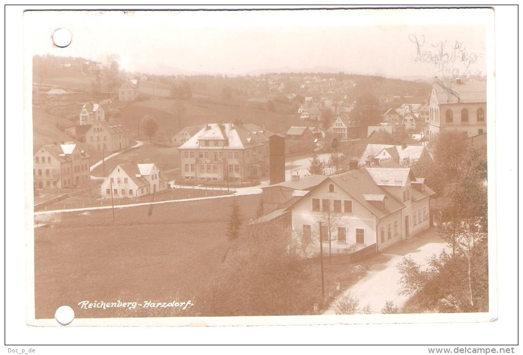 Reichenberg - Harzdorf - Starý Harcov - Old Card - Boehmen Und Maehren