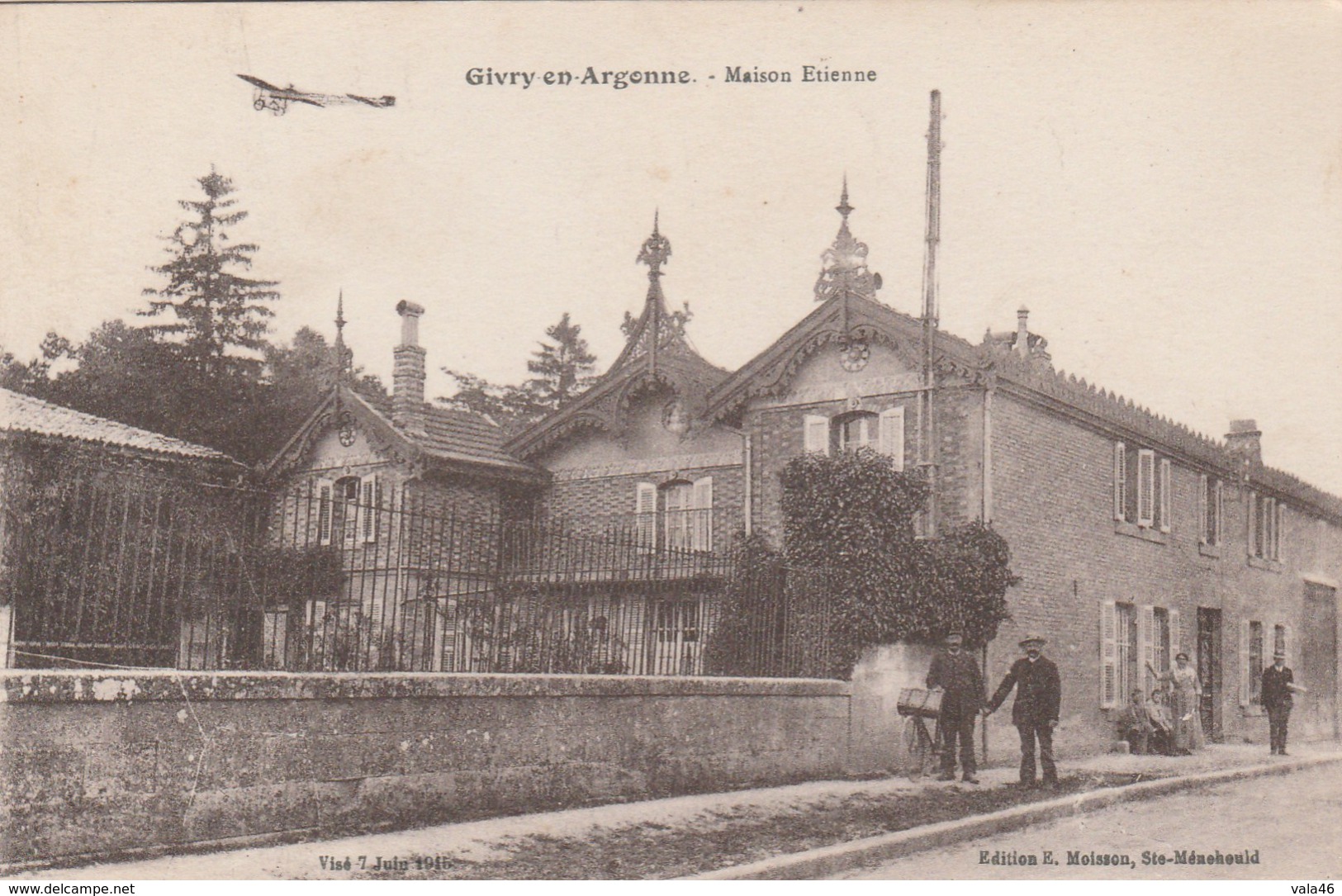 GIVRY EN ARGONNE  MARNE  51   CPA  MAISON ETIENNE - Givry En Argonne