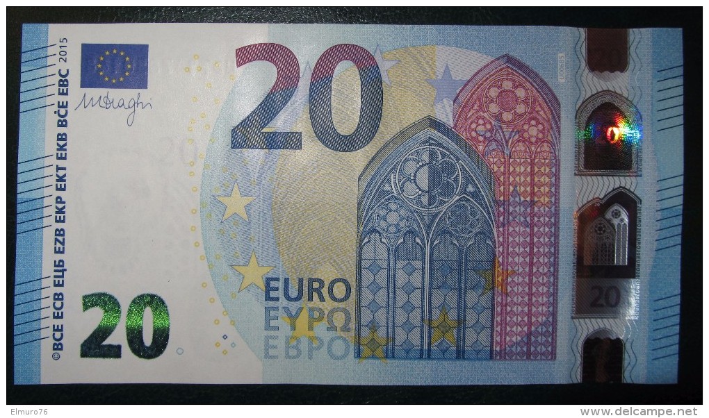 20 EURO U006B5 Draghi France Serie UD Charge 14 Perfect  UNC - 20 Euro