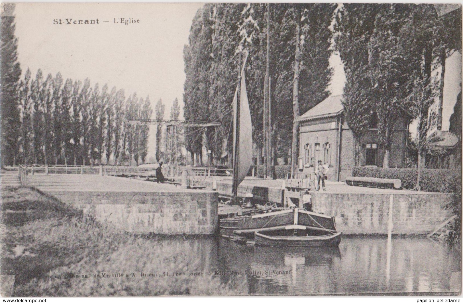 SAINT VENANT  L´Ecluse  - Péniche - Autres & Non Classés