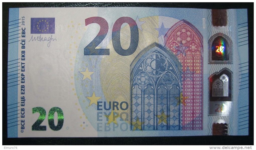 20 EURO E002A2 Draghi France Serie EA Perfect  UNC - 20 Euro