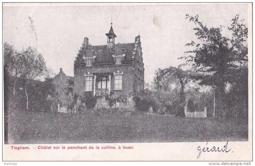 Tieghem - Châlet Sur Le Penchant De La Colline, à Louer - < 1905 - Anzegem