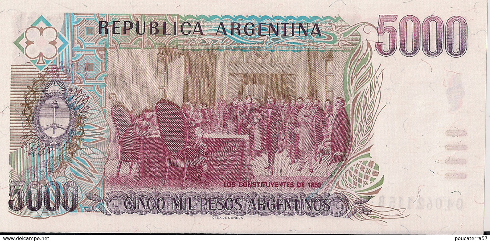 ARGENTINA=N/D   5.000  PESOS   P-318   UNC - Argentinië