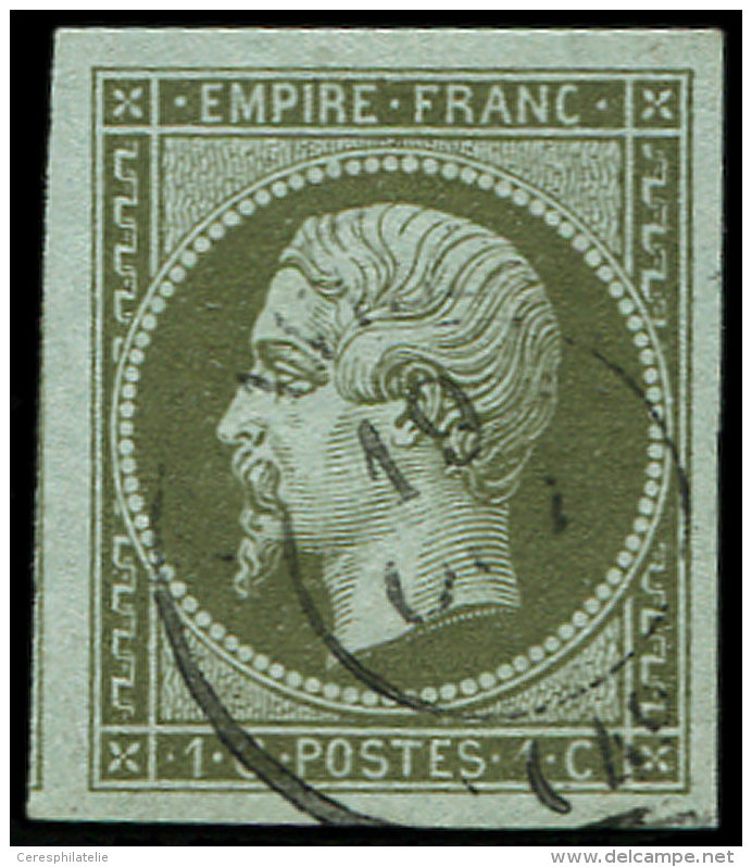 11    1c. Olive, Obl. Càd T15 19/10/( ), Frappe Légère, TTB - Autres & Non Classés