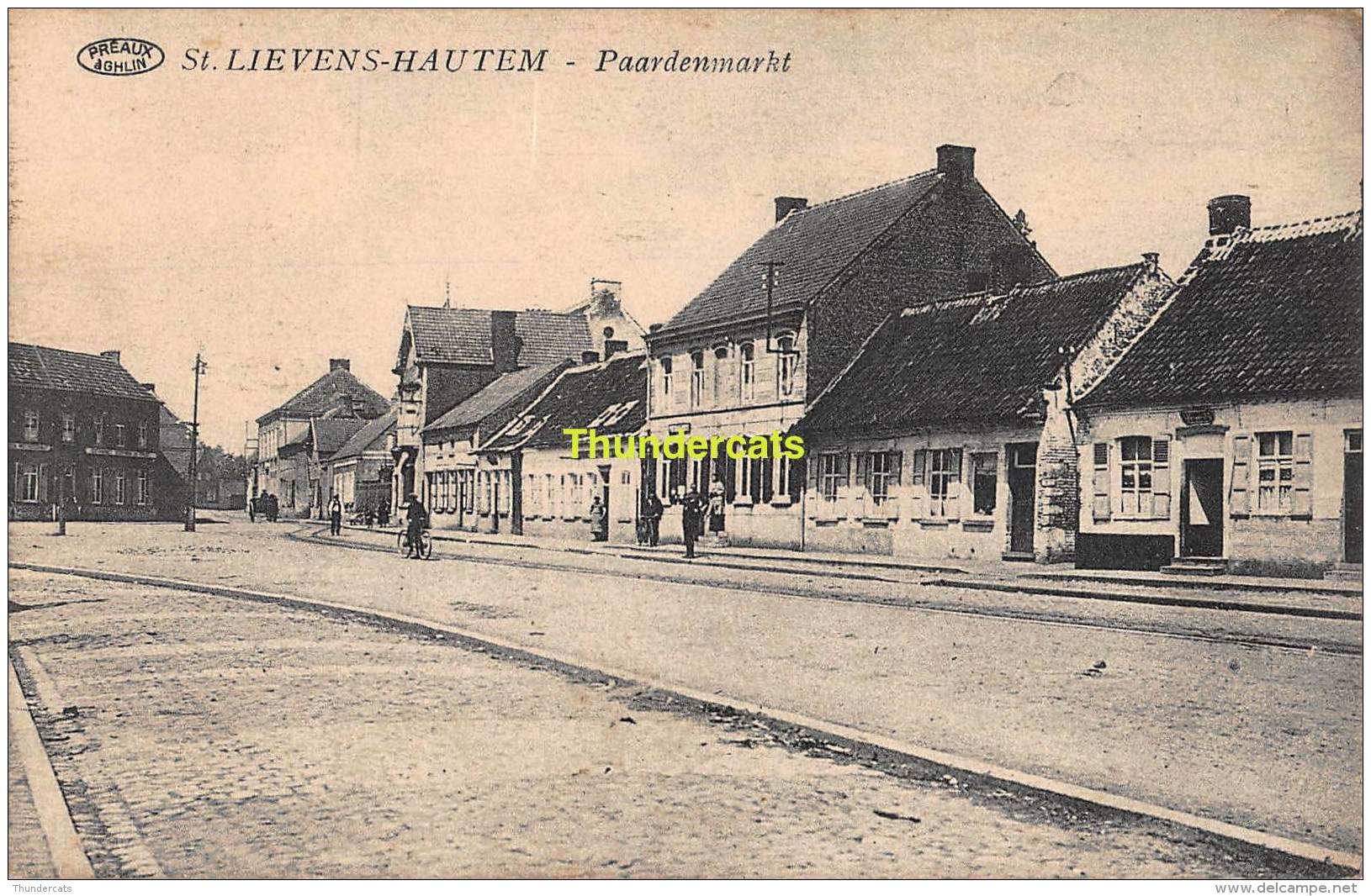 CPA SINT LIEVENS HAUTEM  PAARDENMARKT - Sint-Lievens-Houtem