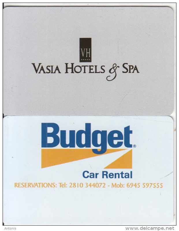 GREECE - Vasia(reverse Budget), Hotel Keycard, Sample - Chiavi Elettroniche Di Alberghi