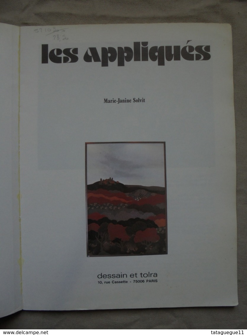 Ancien - Livre De Loisir Créatif - LES APPLIQUES Collection Manupresse 1980 - Autres & Non Classés