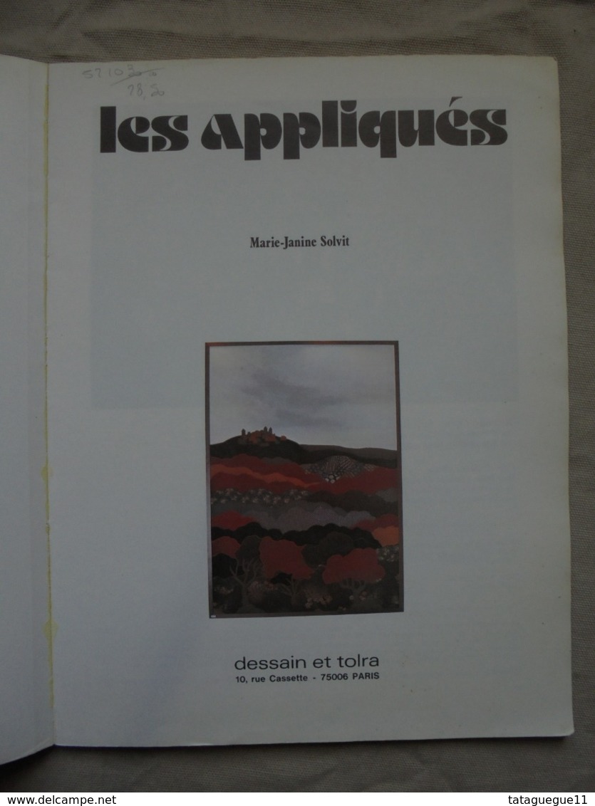 Ancien - Livre De Loisir Créatif - LES APPLIQUES Collection Manupresse 1980 - Other & Unclassified