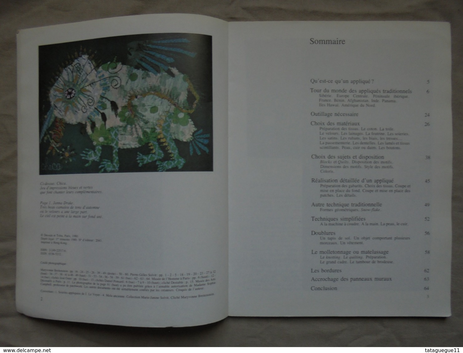 Ancien - Livre De Loisir Créatif - LES APPLIQUES Collection Manupresse 1980 - Autres & Non Classés