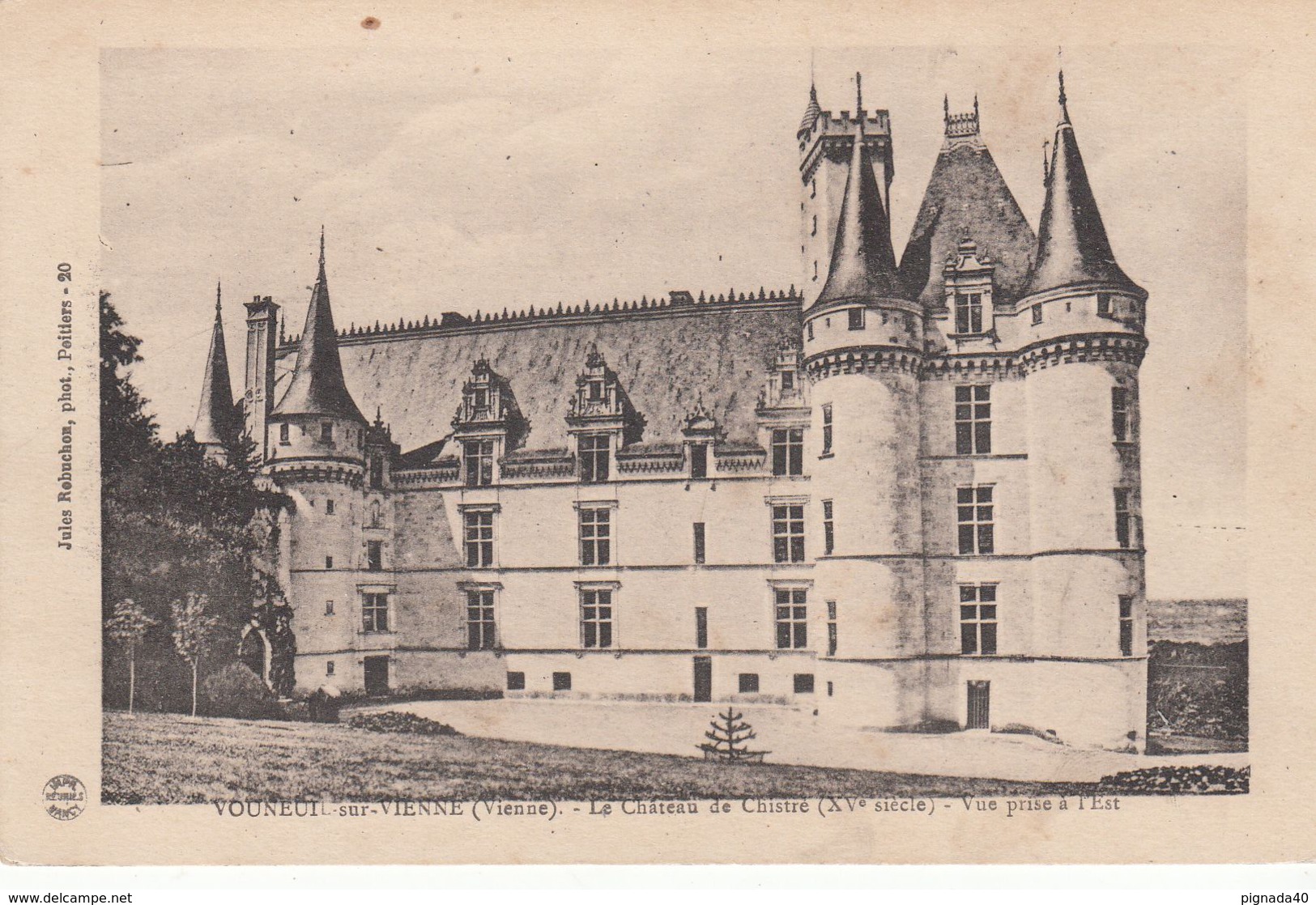 G , Cp , 86 , VOUNEUIL-sur-VIENNE , Le Château De Chistré (XVe S.), Vue Prise à L'Est - Vouneuil Sur Vienne