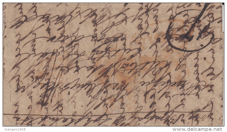 India  1840  First  Anglo Afghan War Hand Struck  Letter Sheet From Jullundher   #  93063  Inde  Indien - ...-1852 Préphilatélie