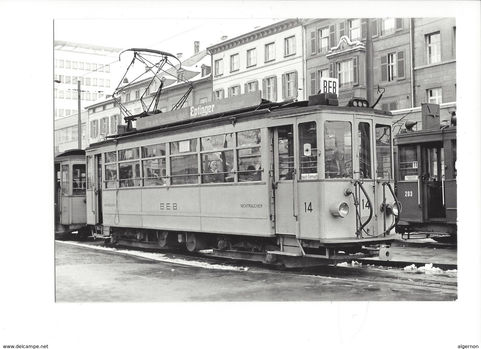 18971 - Bâle Aeschenplatz BEB Tram Be 2/4 14 BVA 1968 (format 10X15) - Bâle