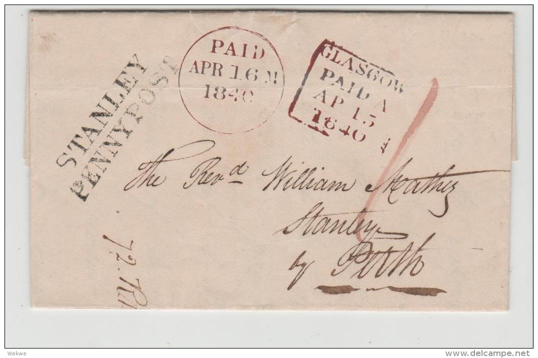 GBP013  GROSSBRITANNIEN - / Standley Penny Post 1840. Einheitsporto Periode - Covers & Documents