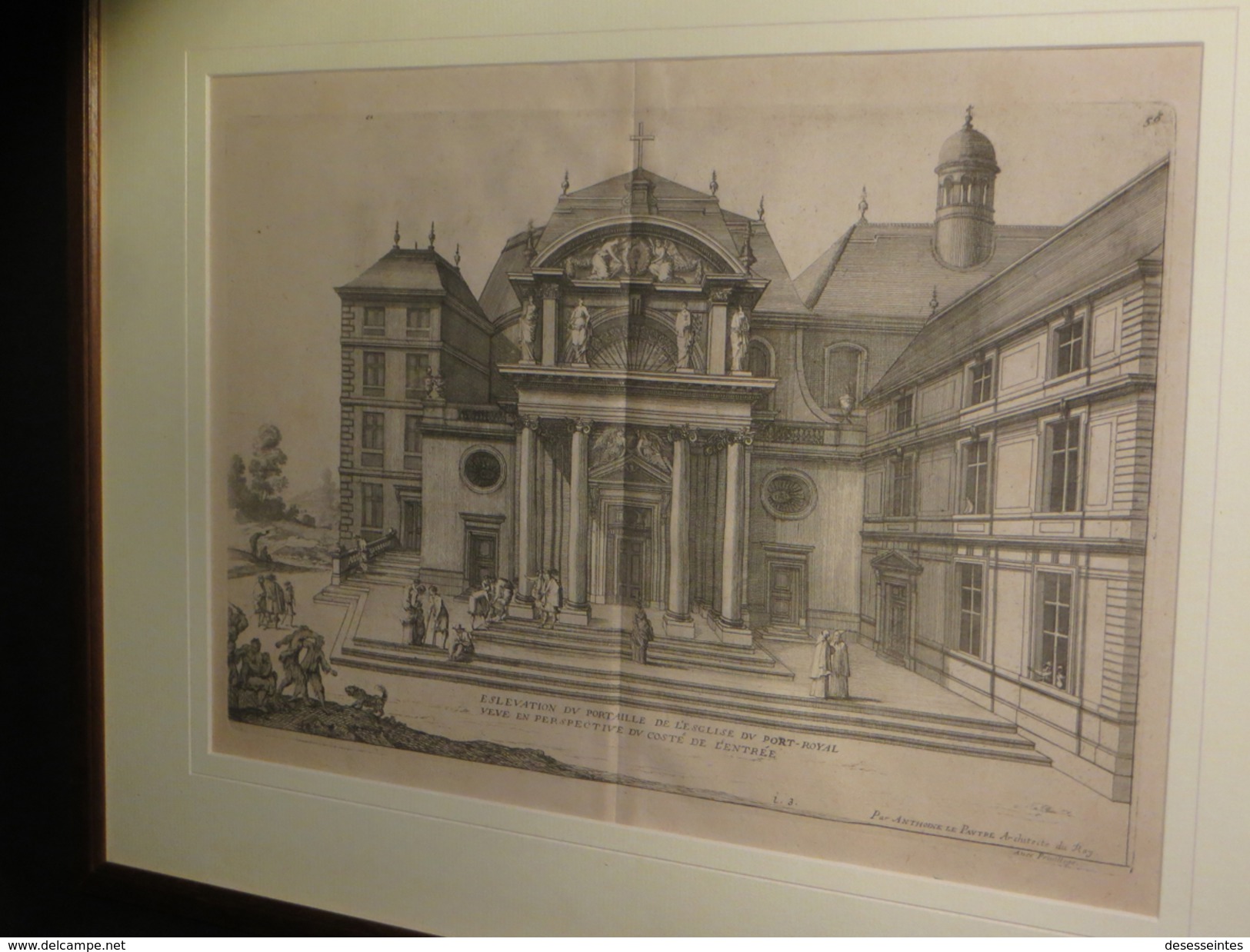 [ARCHITECTURE JANSENISME] LE PAUTRE (Anthoine Ou Antoine LEPAUTRE / LE PAULTRE) - Eglise Du Port-Royal. C. 1680. - Jusque 1700