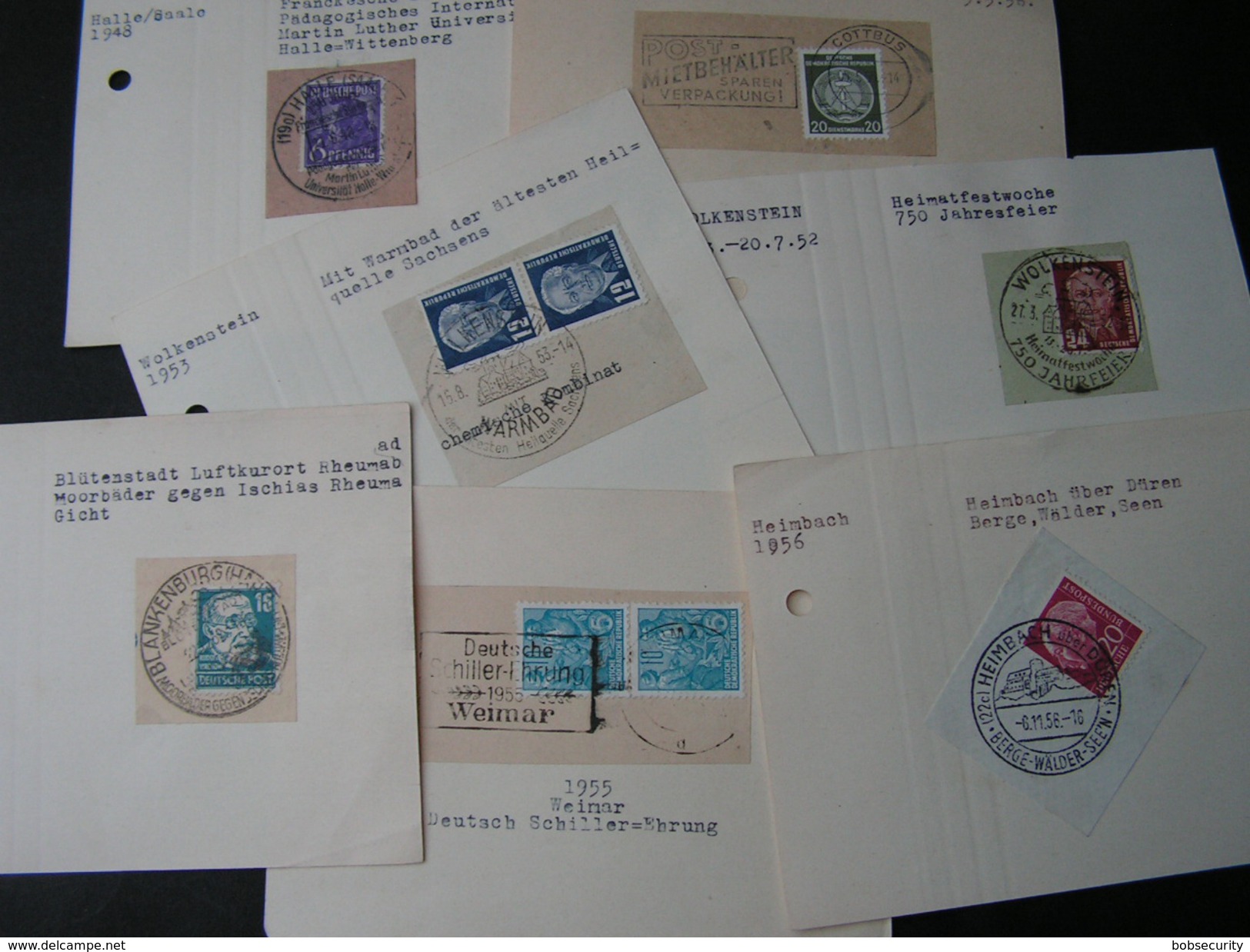 Germany DDR Stempel Lot - Lots & Kiloware (max. 999 Stück)