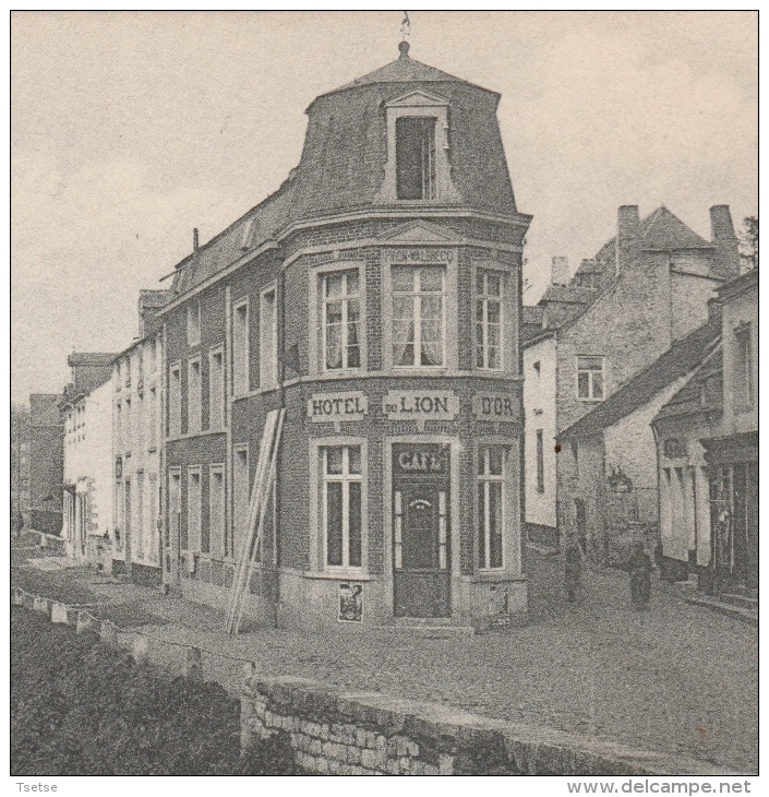 Thuin - La Sambre ( Rive Droite) , Vue Du Pont - Hôtel Du Lion D'Or - 1906 ( Voir Verso ) - Thuin