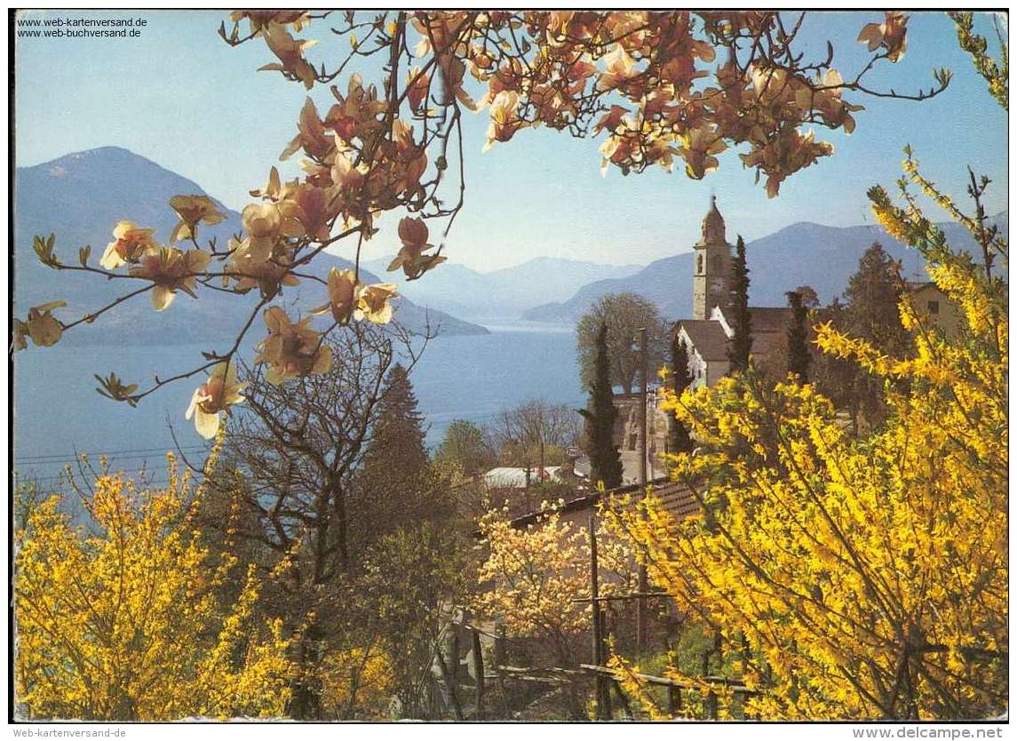 Ronco, Langensee, Kirche, Tessin, 1986 - Ronco Sopra Ascona