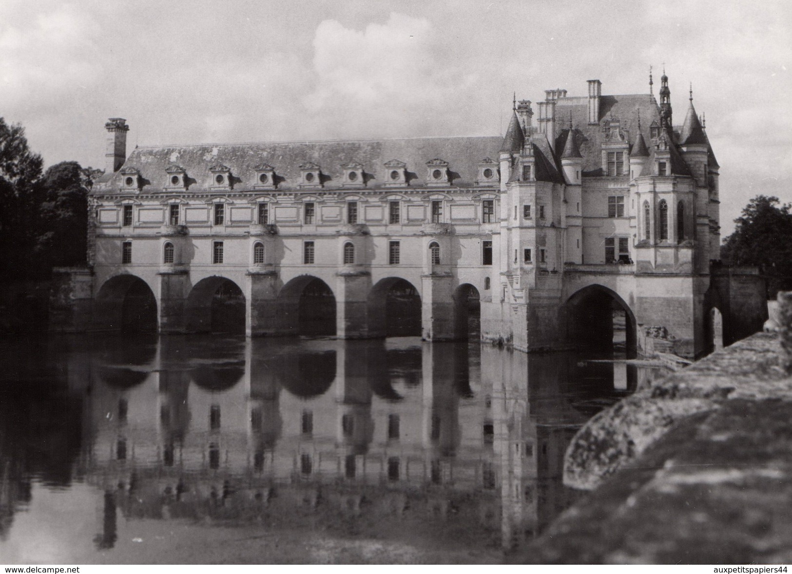 Grande Photo Originale - Indre-et-Loire - Chenonceaux - 37150 - Le Château De Chenonceau Façade Est - Lieux