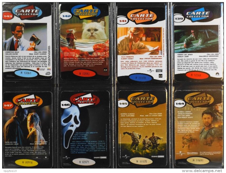 LOT De 8 CARTES VIDEO FUTUR COLLECTOR N° : 139-141-142-143-144-145-146-147 - Scan Recto / Verso - TBE - Verzameluitgaven