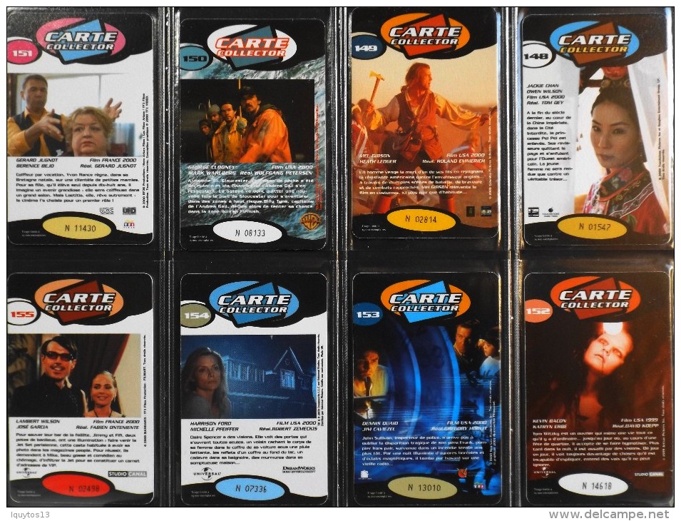 LOT De 8 CARTES VIDEO FUTUR COLLECTOR N° : 148-149-150-151-152-153-154-155 - Scan Recto / Verso - TBE - Collectors