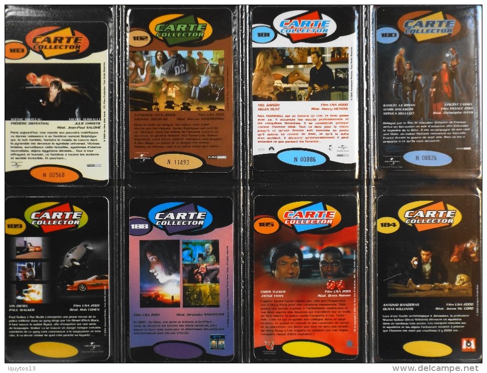 LOT De 8 CARTES VIDEO FUTUR COLLECTOR N° : 180-181-182-183-184-185-188-189 - Scan Recto / Verso - TBE - Verzameluitgaven