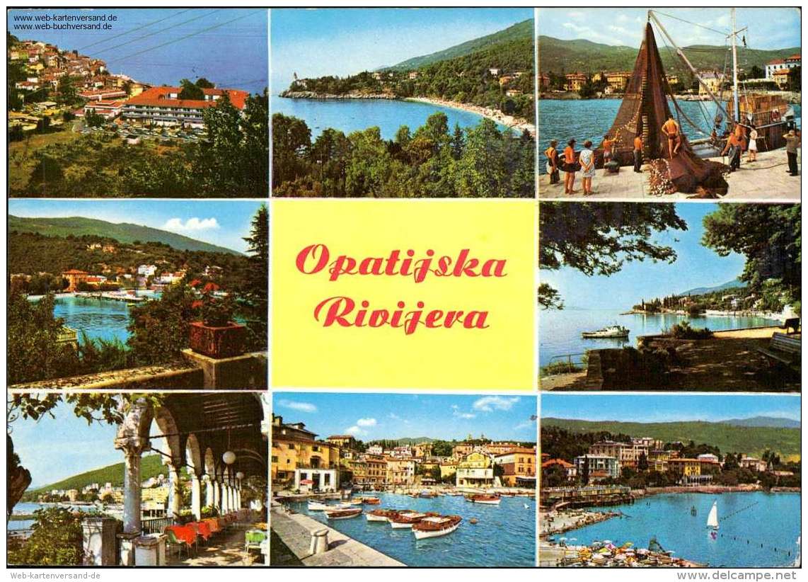 Opatijska Rivijera, 1972 Mehrbildkarte - Jugoslawien