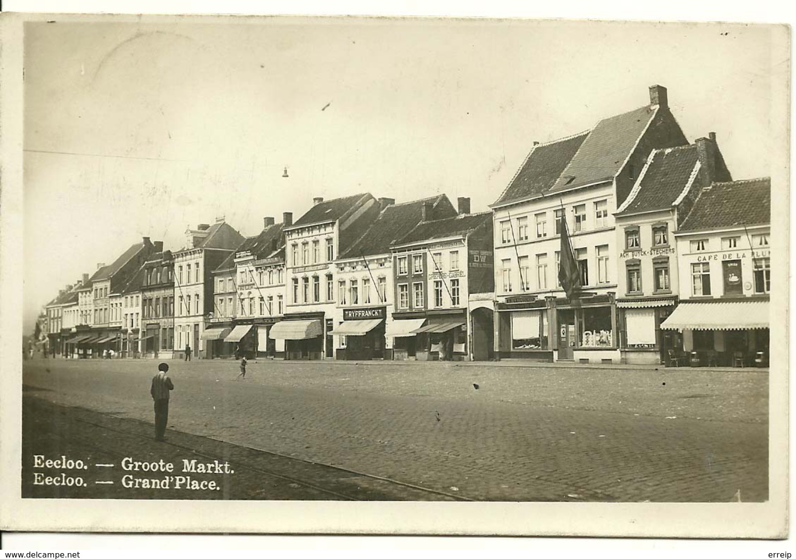 Eeklo Monument Et Grand Place Photo Carte  Groote Markt Grand Place - Eeklo