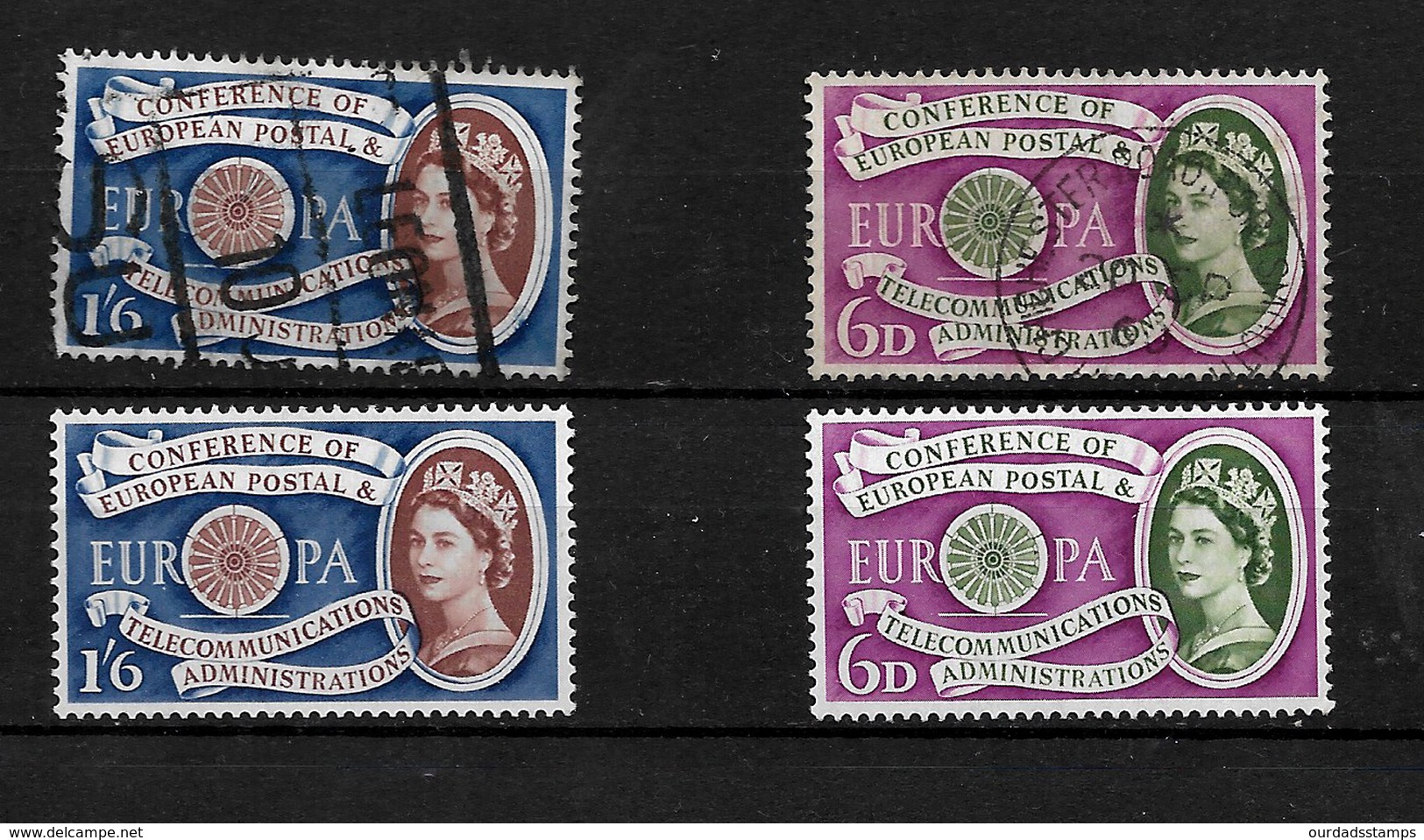 GB 1960 QEII Europa Set Complete LMM And Used (4840) - Unused Stamps