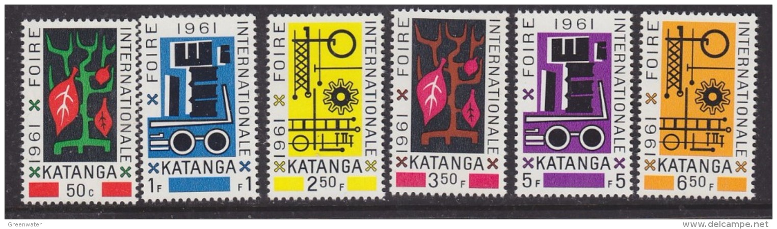 Katanga 1961 Foire Internationale Elisabethville 6v  ** Mnh (32964) - Katanga