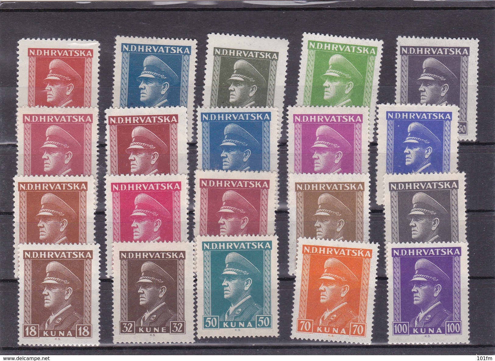 CROATIA_NDH_ANTE PAVELIC PORTRAIT LOT 20  STAMPS - Croatie