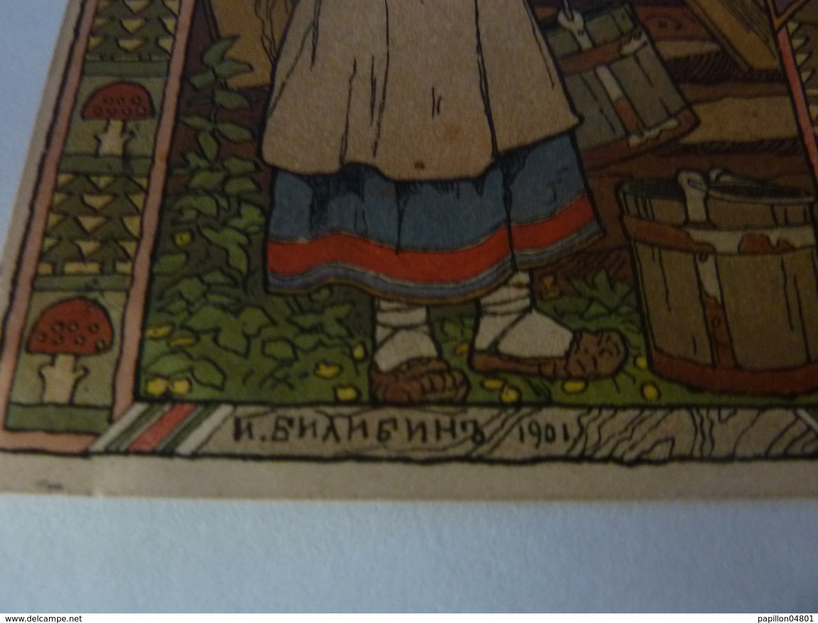 IVAN BILIBIN CP ART NOUVEAU CIRCULEE 1906  RUSSIE RUSSIAN TALES SKAZKY TYPE  RUSSE - Bilibine