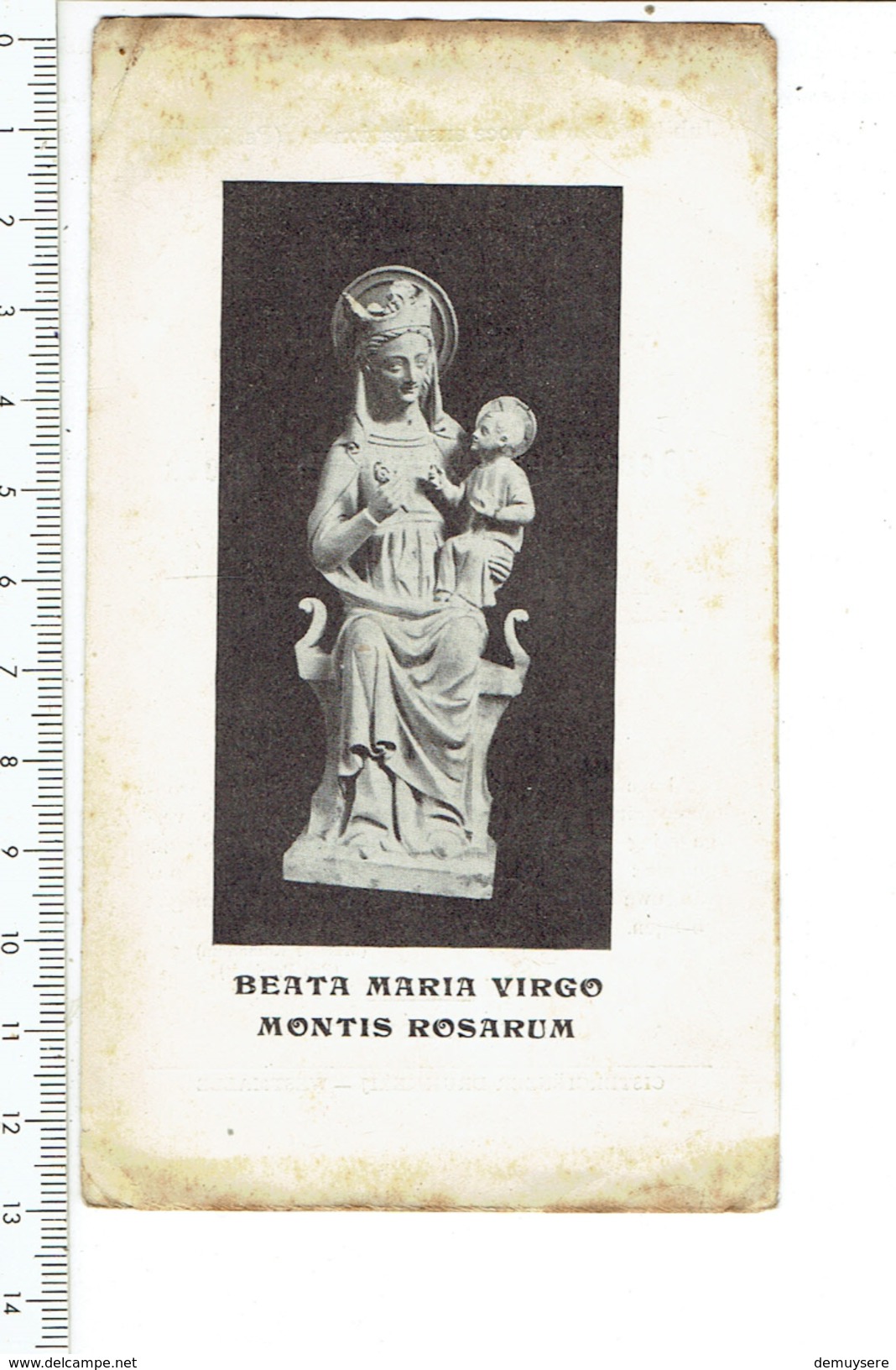 Kl 3115 - 2 Scans - Beata Maria Virgo Montis Rosarum - Vijftigharig Jubile A De Cock Waasmunster 19 Juli MCMXXIII - Religión & Esoterismo