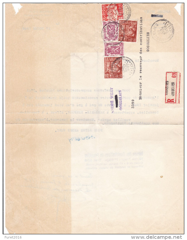 Exportation Petit Sceau / Lettre En Recommande De Gosselies - 1948 Export